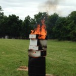 bees and equipment on fire